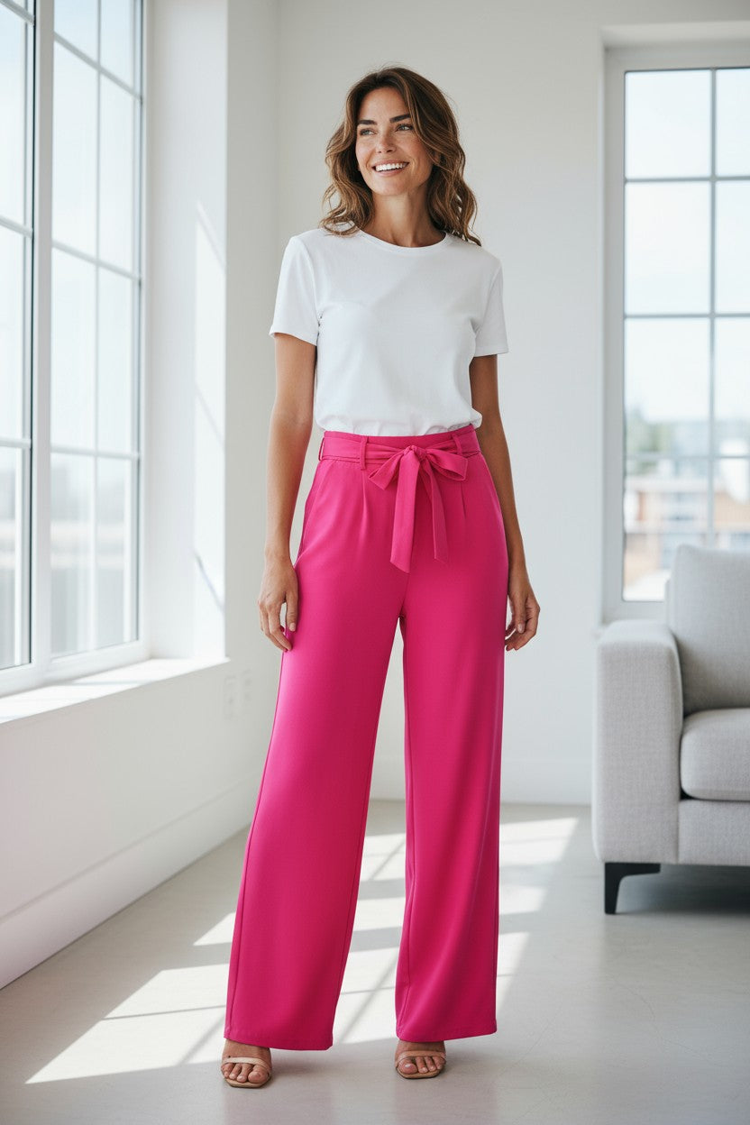 Pantalonii simpli din bumbac
