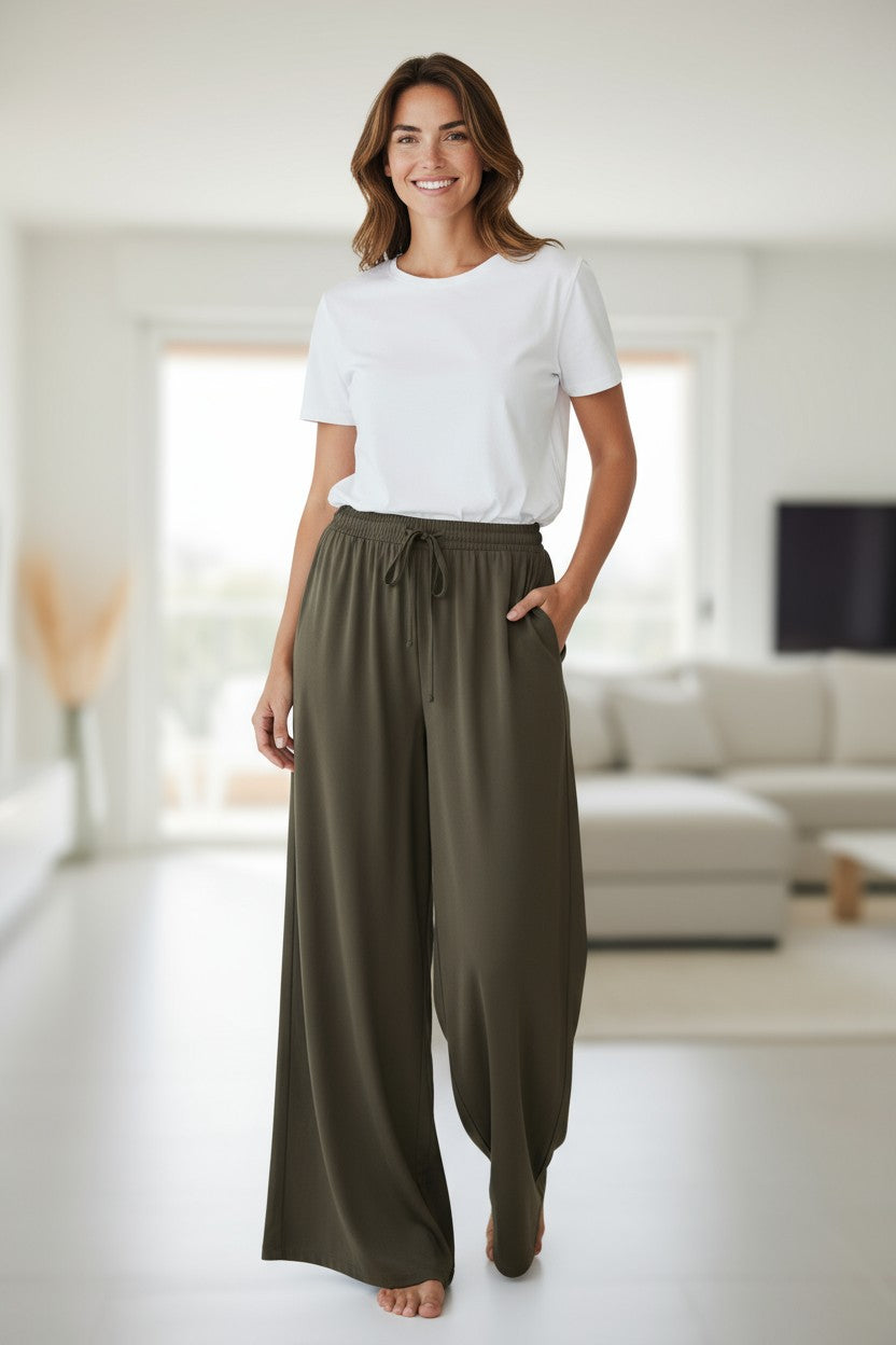 Pantaloni lungi lejeri pentru femei XL-2XL
