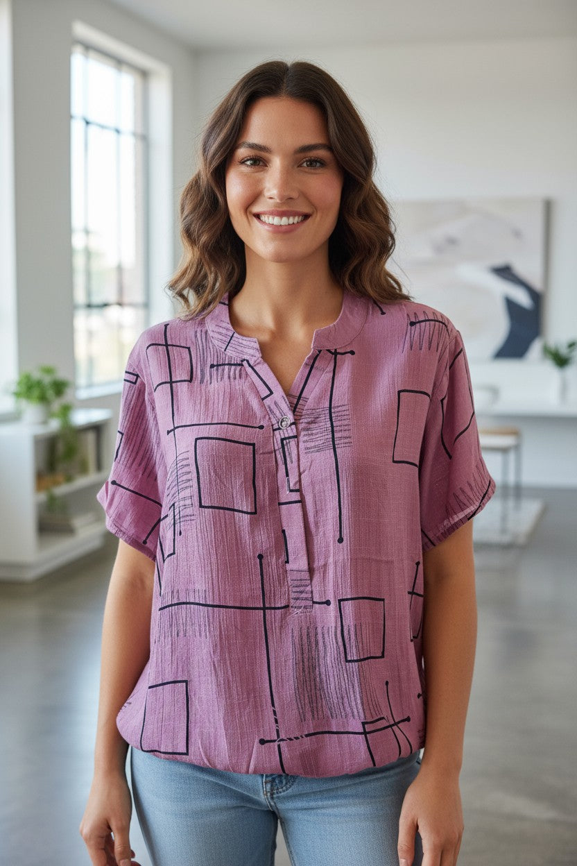 Bluza maneca scurta panza si in