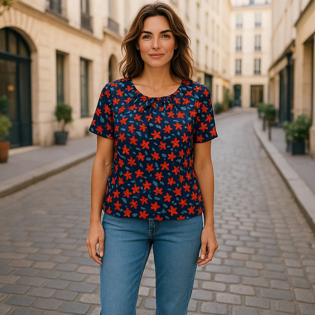 Bluze cu imprimeu floral 2XL-6XL