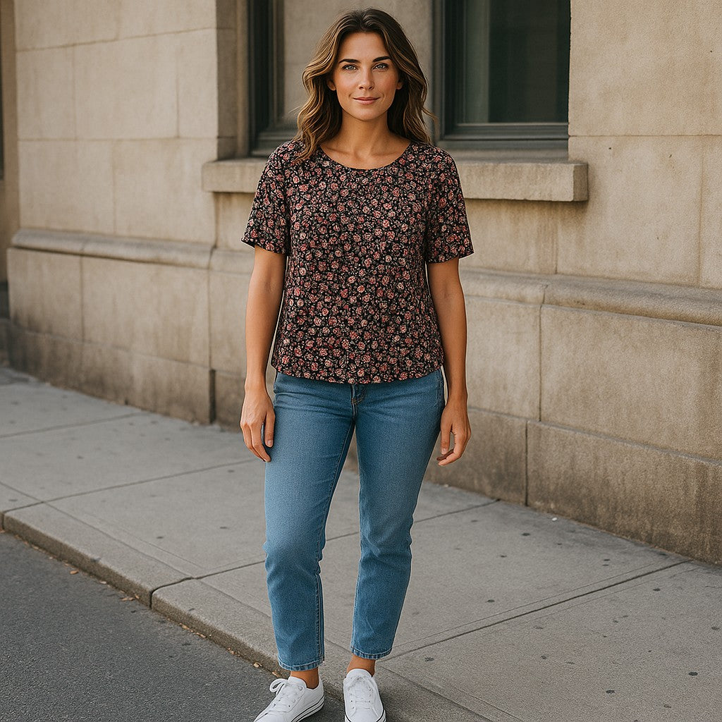 Bluze cu imprimeu floral 2XL-6XL