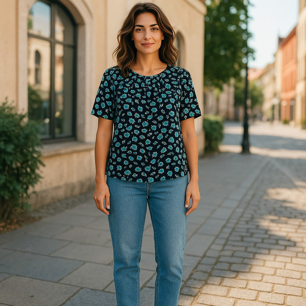 Bluze cu imprimeu floral 2XL-6XL