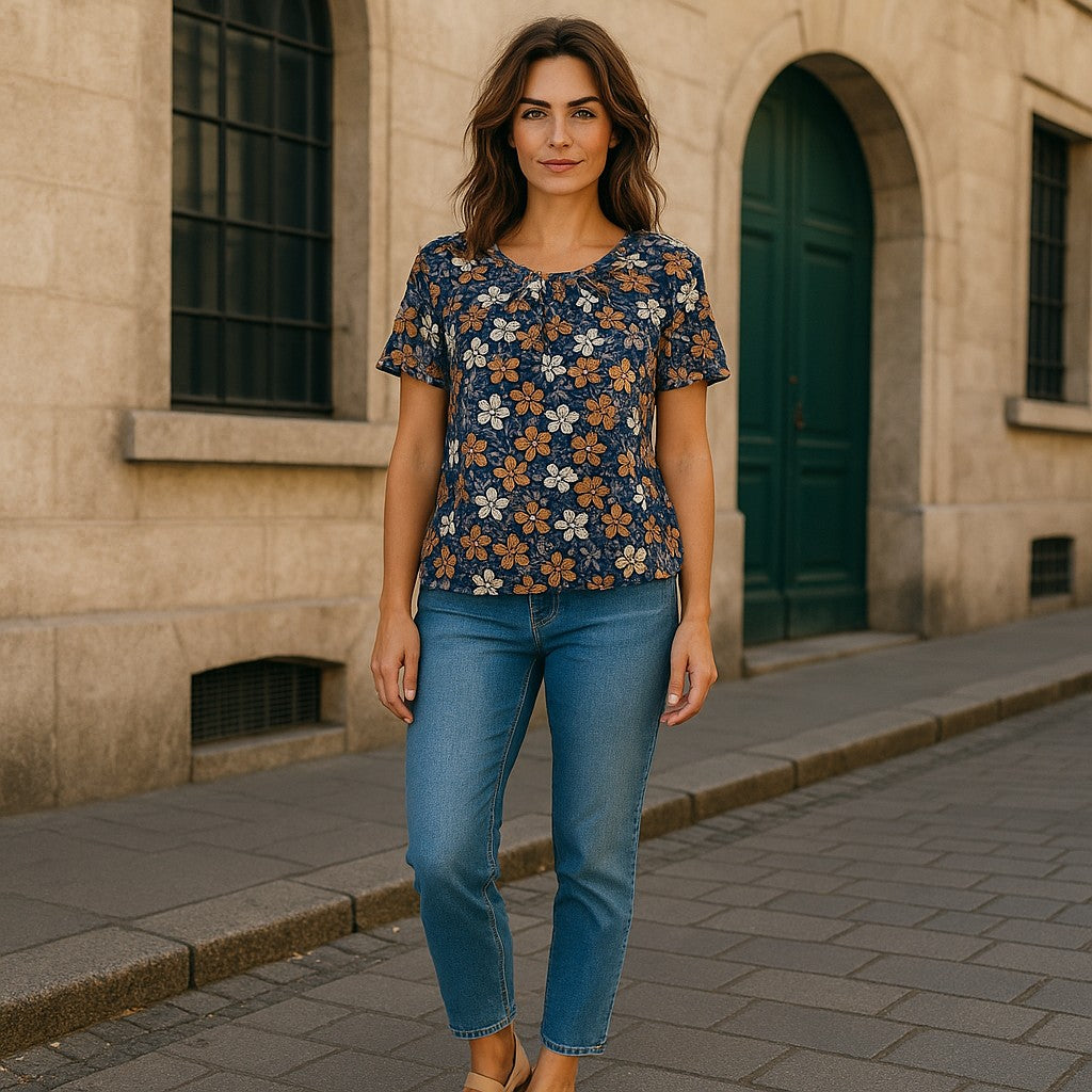 Bluze cu imprimeu floral 2XL-6XL