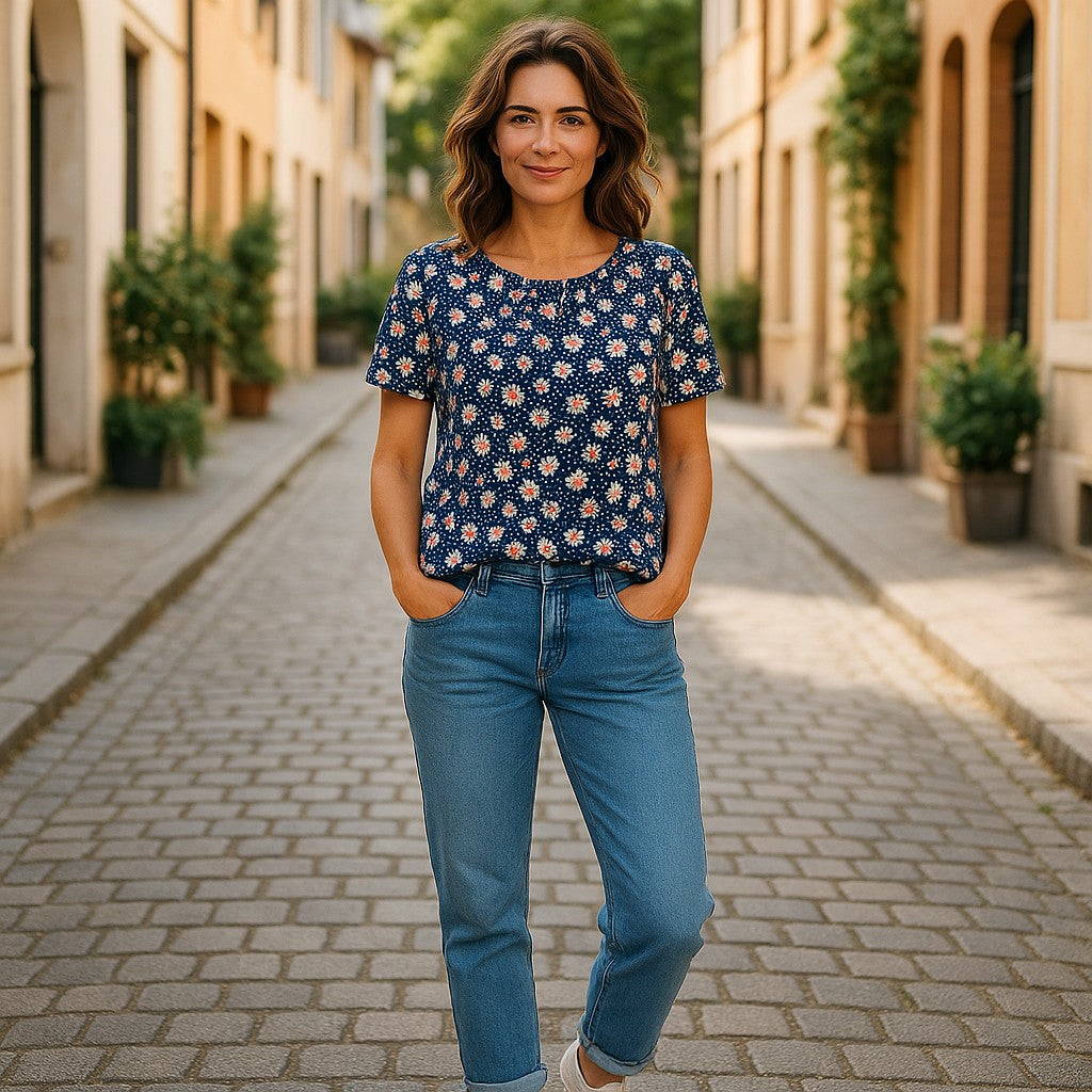 Bluze cu imprimeu floral 2XL-6XL