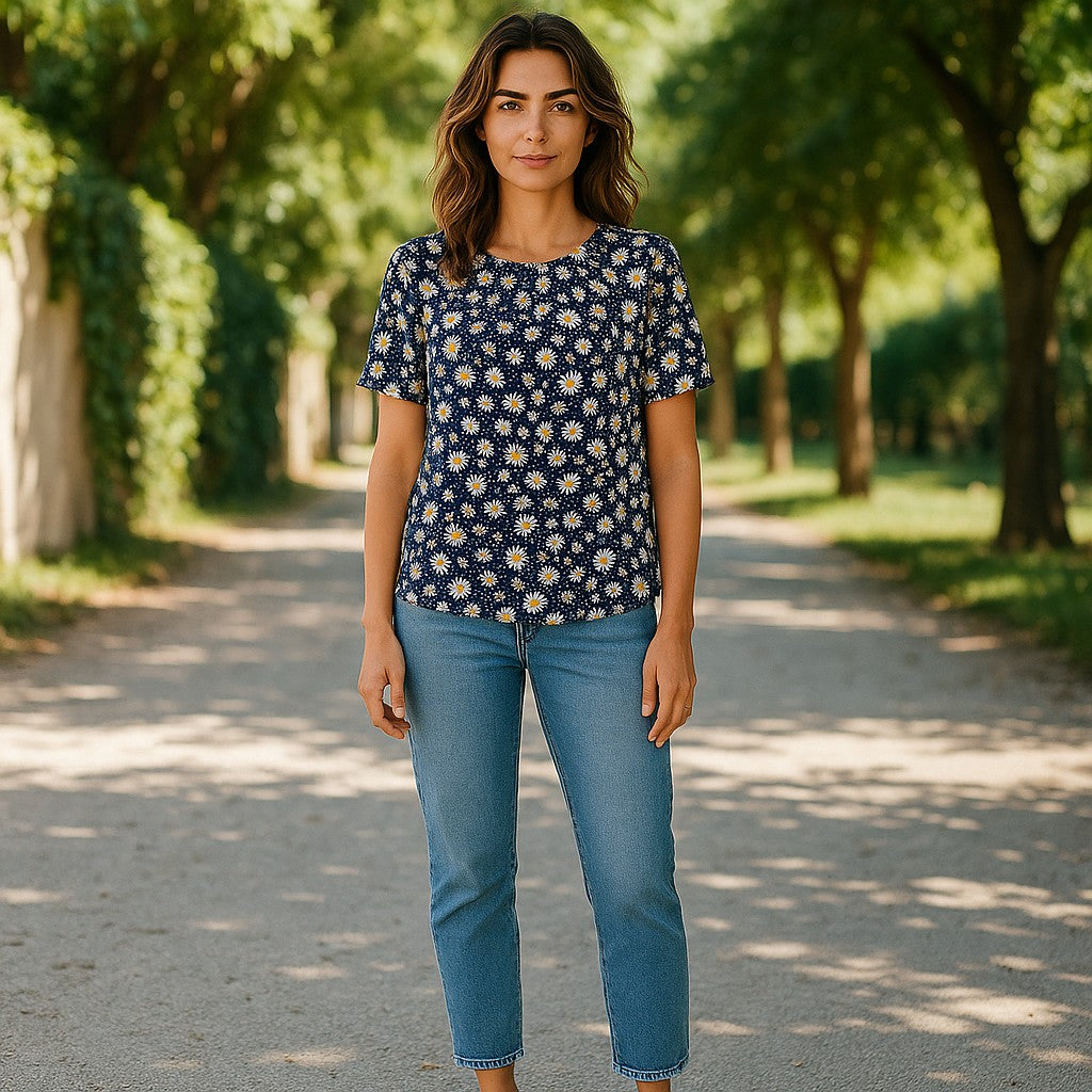 Bluze cu imprimeu floral 2XL-6XL