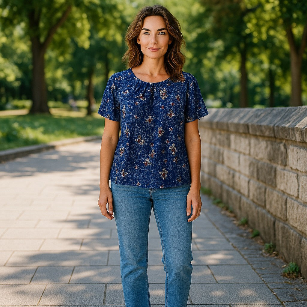 Bluze cu imprimeu floral 2XL-6XL