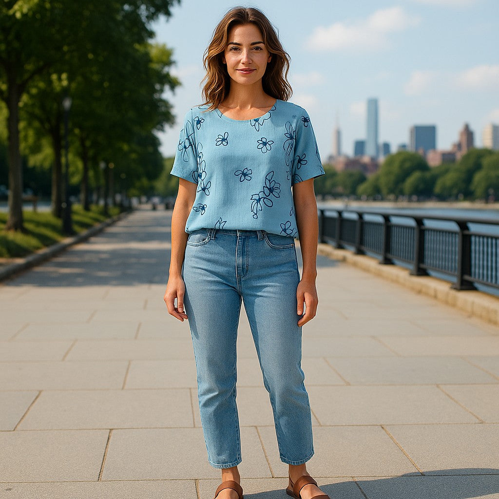 Bluza maneca scurta panza si in