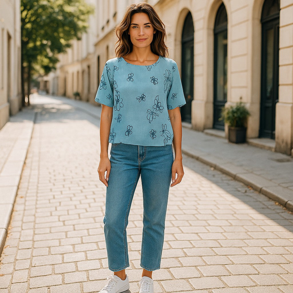 Bluza maneca scurta panza si in