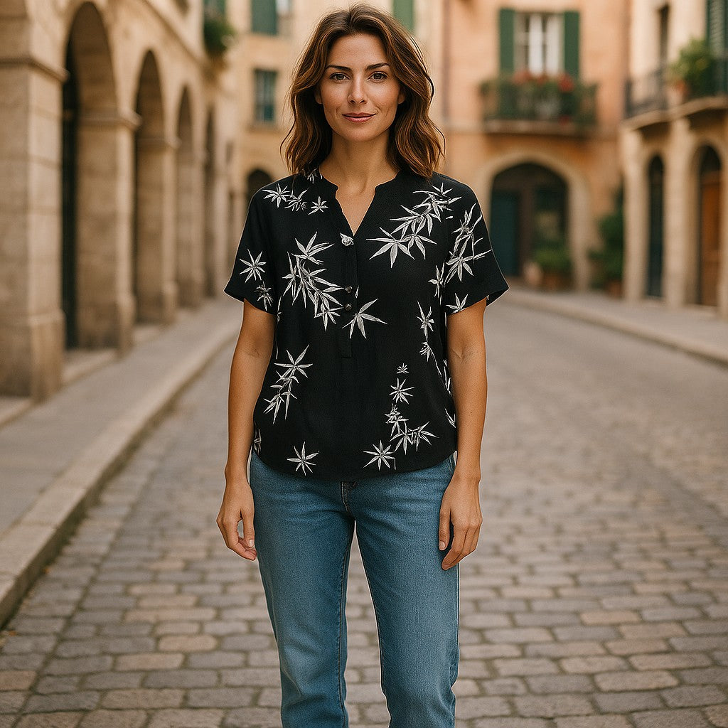 Bluza maneca scurta panza si in