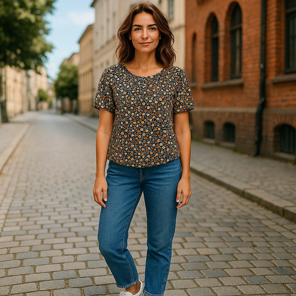 Bluze cu imprimeu floral 2XL-6XL