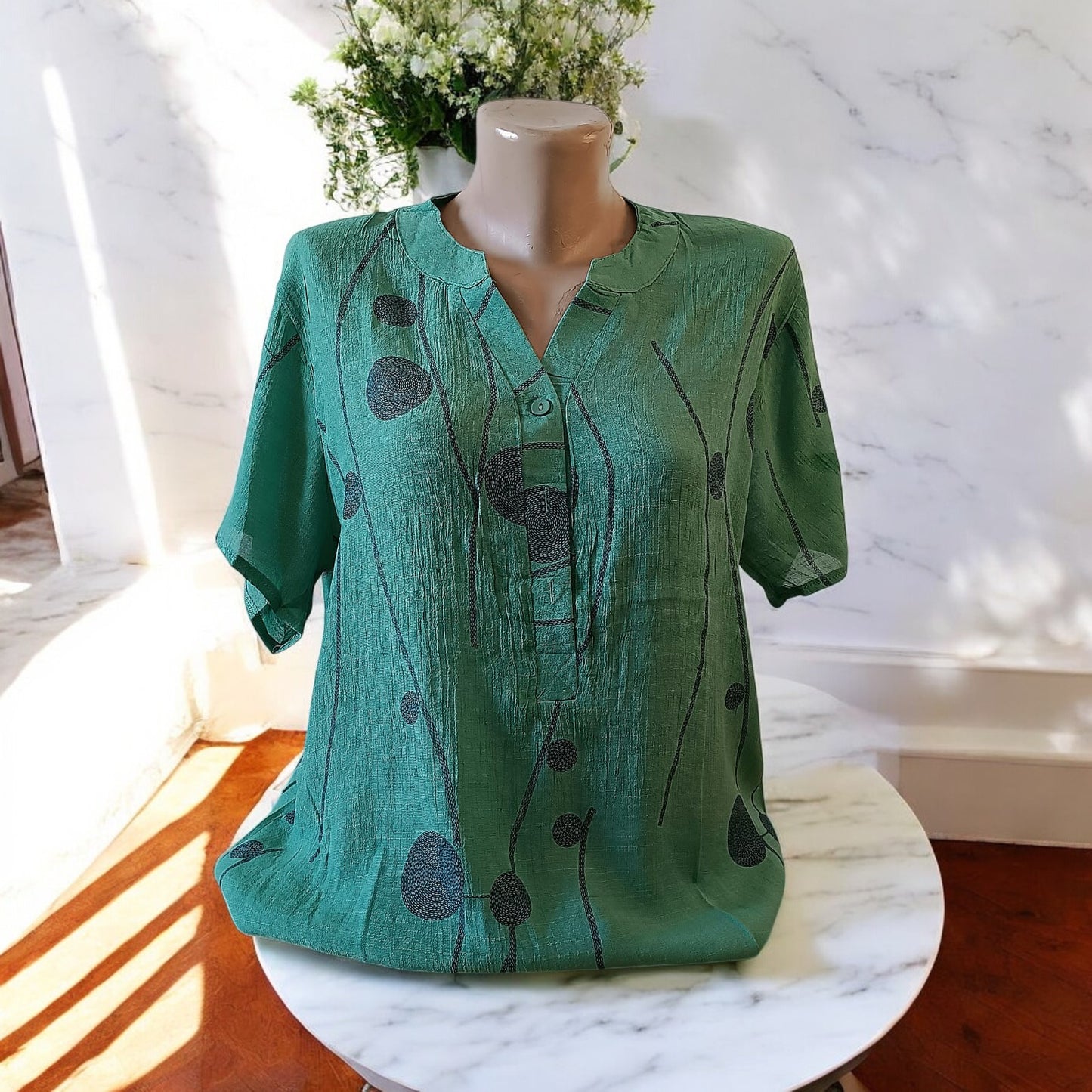Bluza maneca scurta panza si in