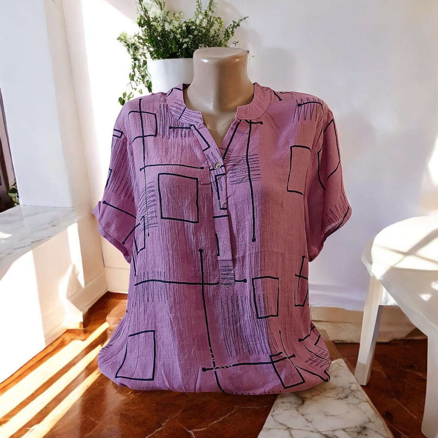 Bluza maneca scurta panza si in