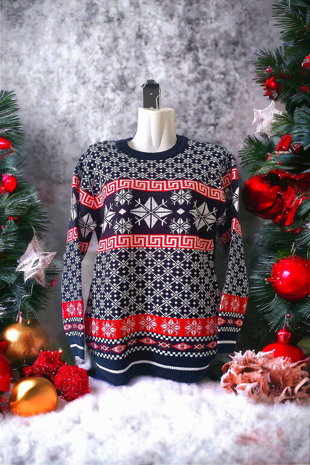 Pulovere Cu Bucurie Moda Crăciunului la Tine Acasă - AMG SHOP - Pulovere Cu Bucurie Moda Crăciunului la Tine Acasă pulovere AMG SHop XS Negru Elegant - 