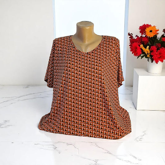 Bluza cu imprimeu marime mare 6-7XL anchior
