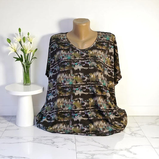 Bluza cu imprimeu marime mare 6-7XL anchior