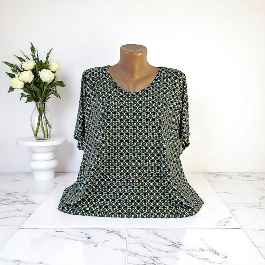 Bluza cu imprimeu marime mare 6-7XL anchior