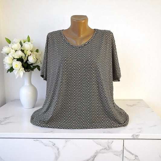 Bluza cu imprimeu marime mare 6-7XL anchior