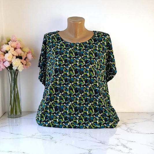 Bluza cu imprimeu marime mare 6-7XL