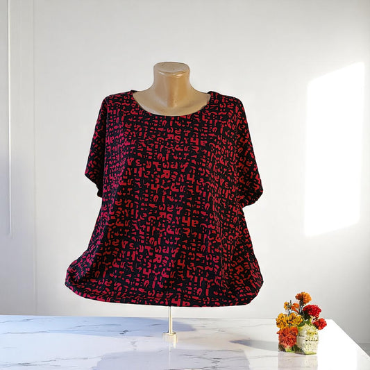 Bluza cu imprimeu marime mare 6-7XL