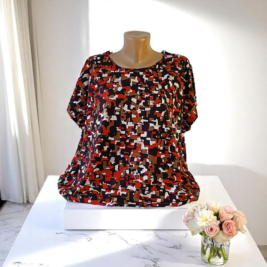 Bluza cu imprimeu marime mare 6-7XL