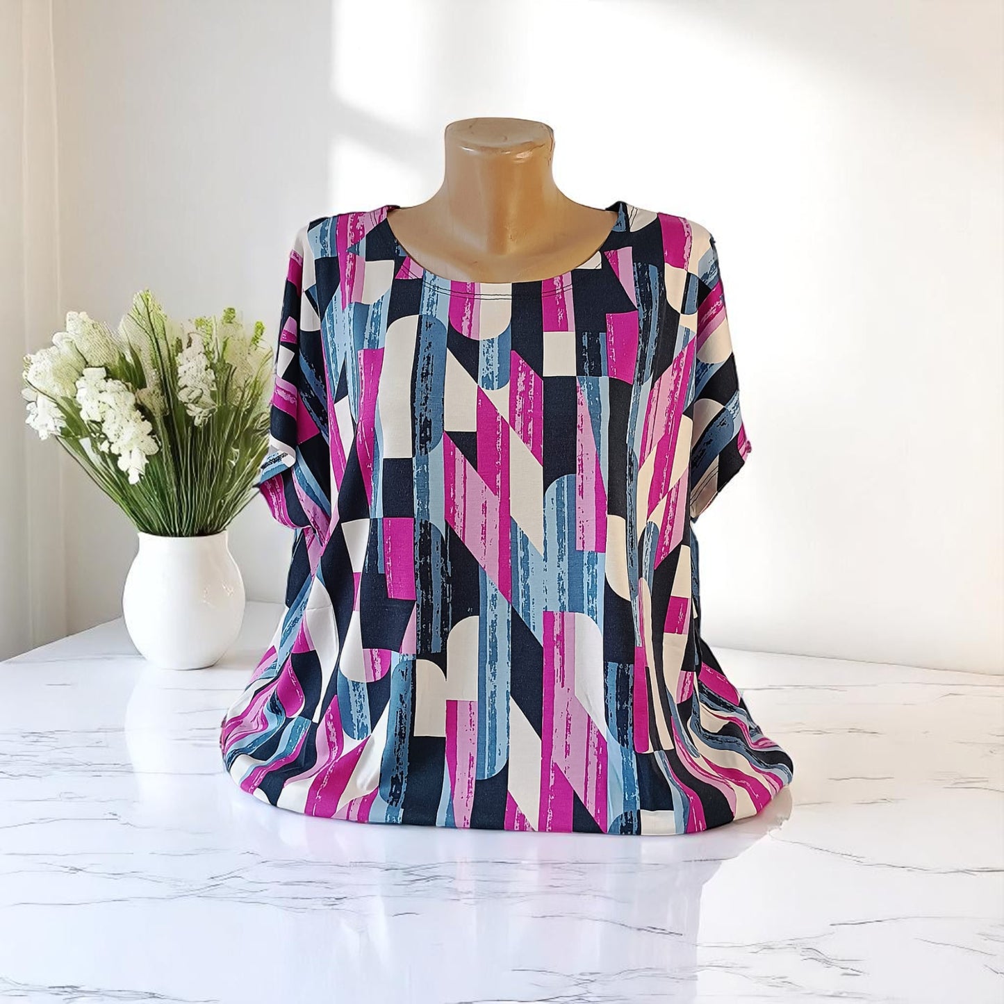 Bluza cu imprimeu marime mare 6-7XL