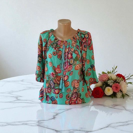 Bluza eleganta maneca 3/4 cu Snur