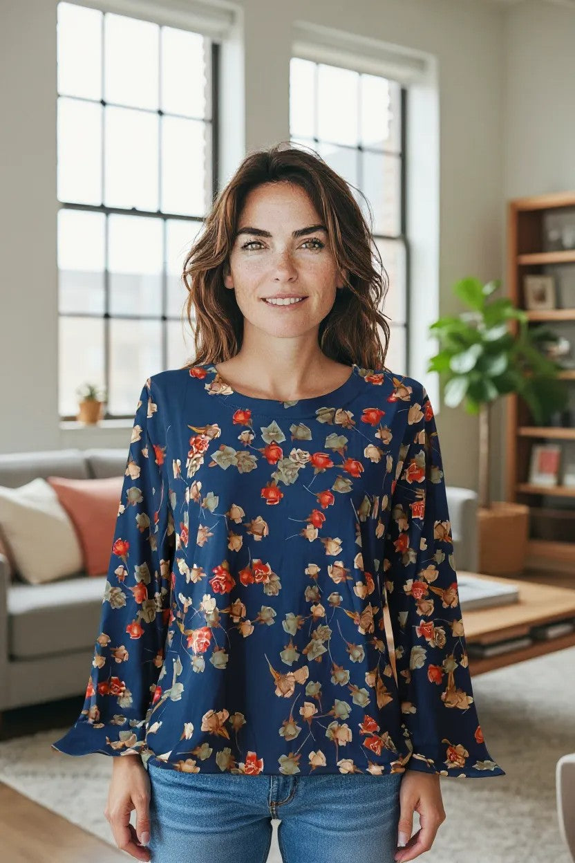 Bluza imprimeu Floral XL-5XL