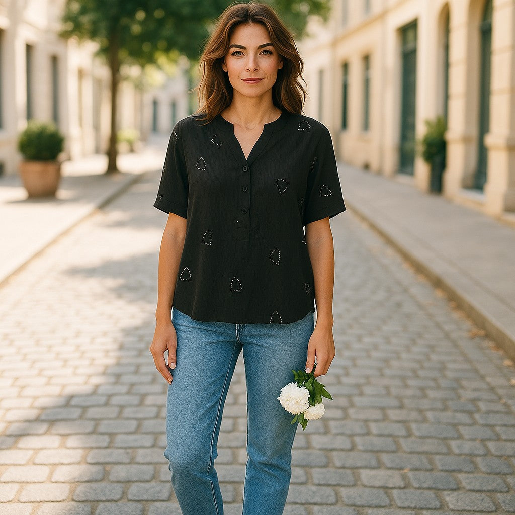 Bluza maneca scurta panza si in