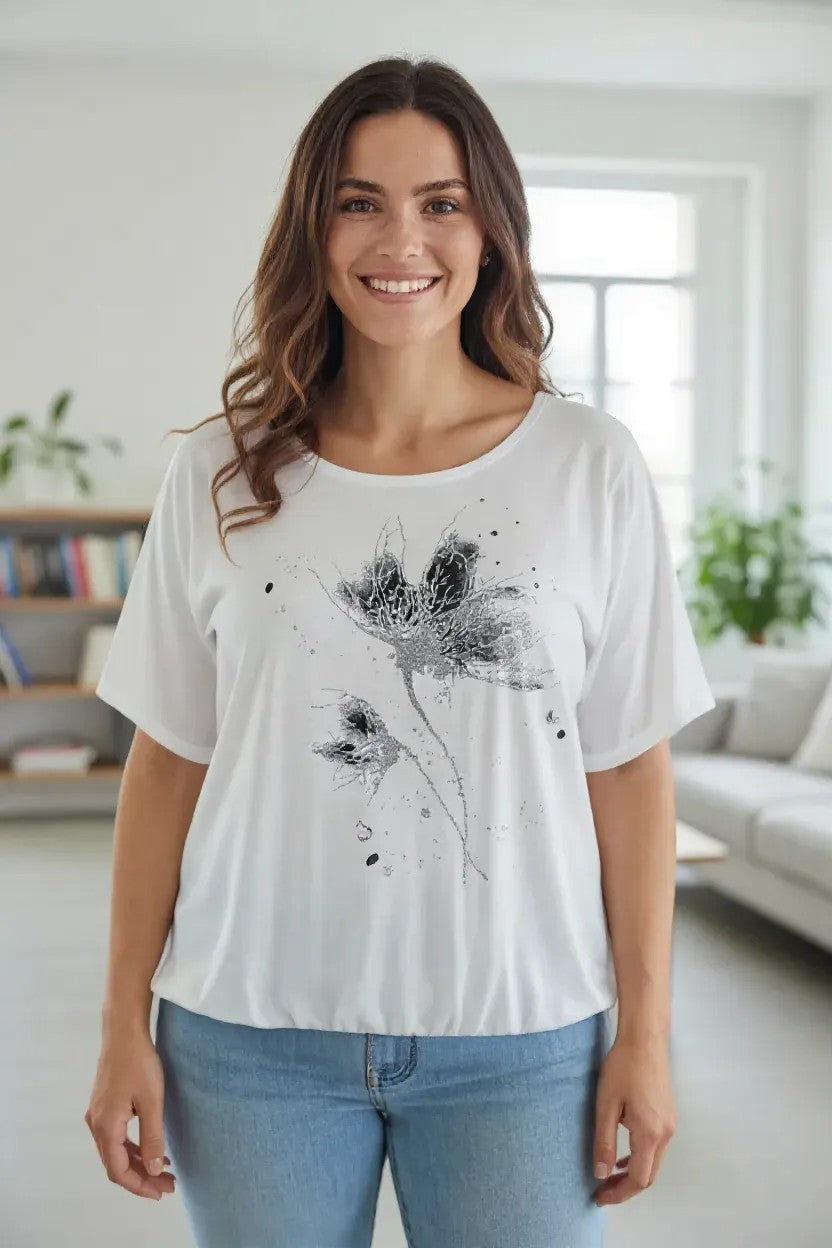 Tricou cu imprimeu marime mare 6-7XL