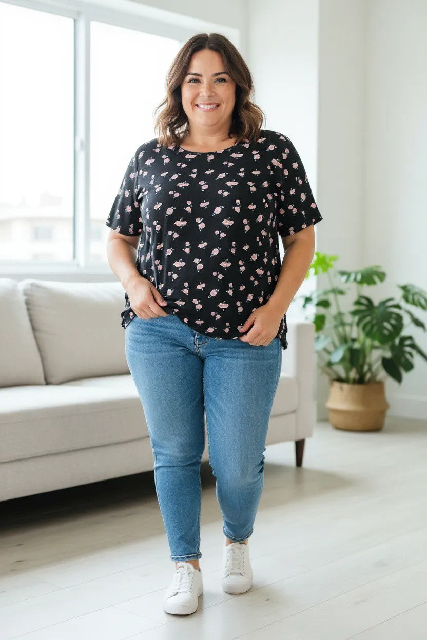 Bluza cu imprimeu marime mare 6-7XL