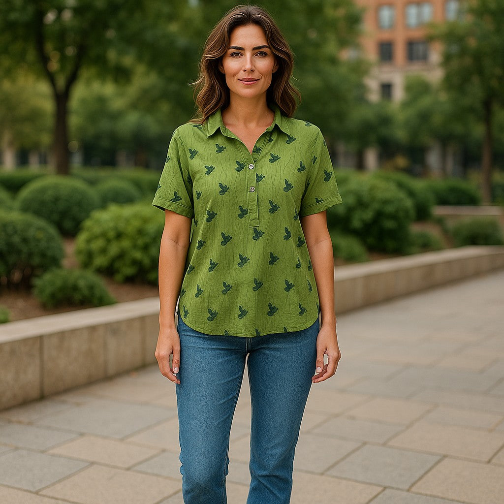 Bluza maneca scurta panza si in