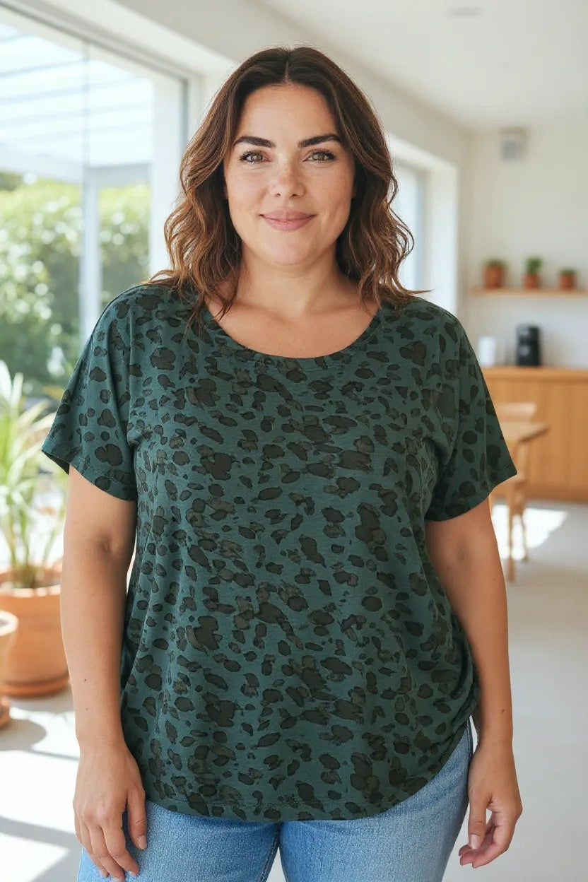 Bluza cu imprimeu marime mare 6-7XL anchior