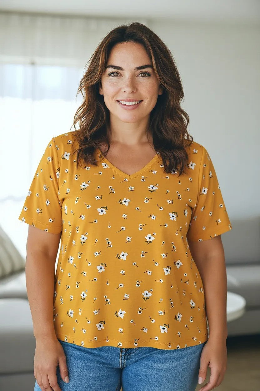 Bluza cu imprimeu marime mare 6-7XL anchior