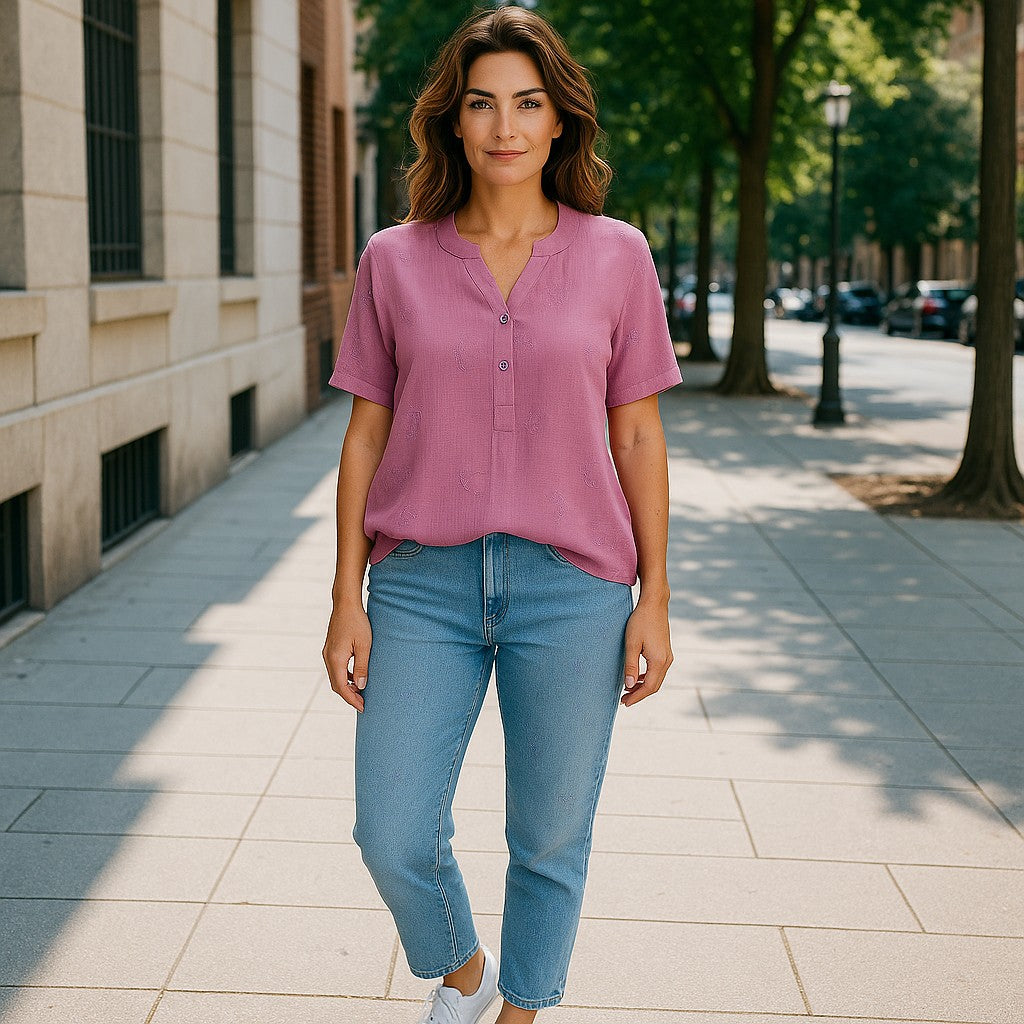 Bluza maneca scurta panza si in