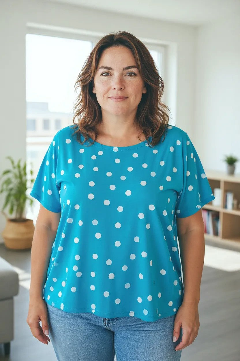 Bluza cu imprimeu marime mare 6-7XL