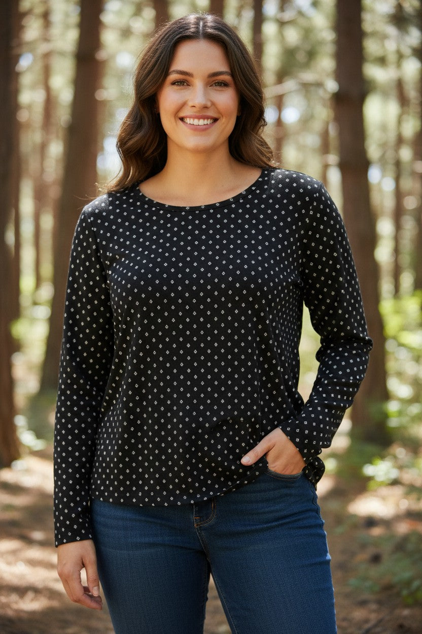 Bluza cu imprimeu marime mare 6-7XL maneca lunga