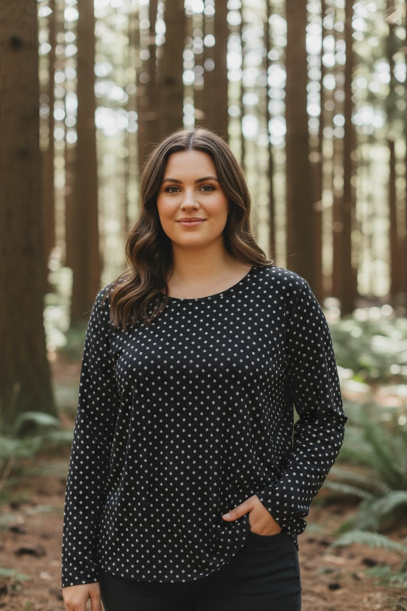 Bluza cu imprimeu marime mare 6-7XL maneca lunga