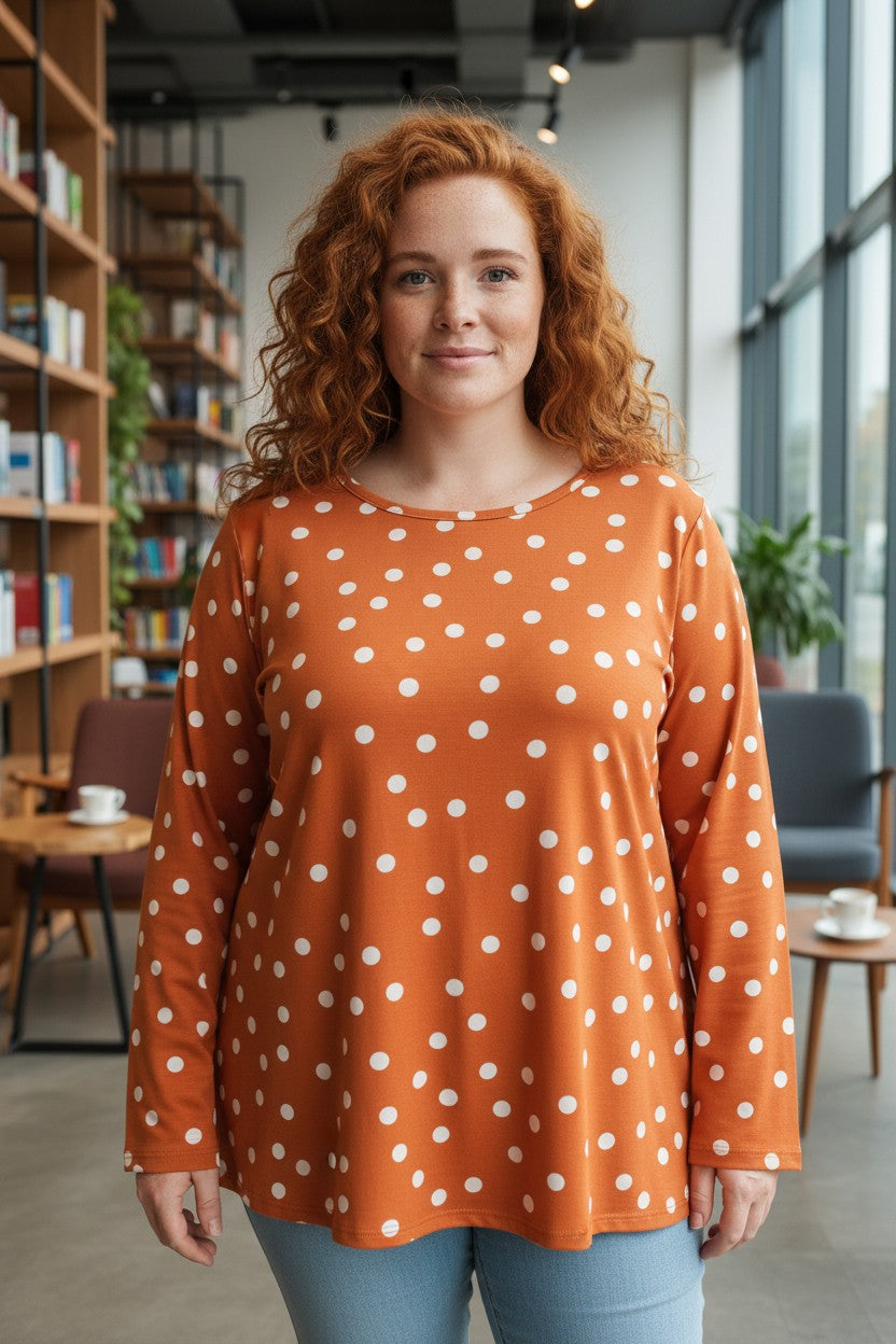 Bluza cu imprimeu marime mare 6-7XL maneca lunga