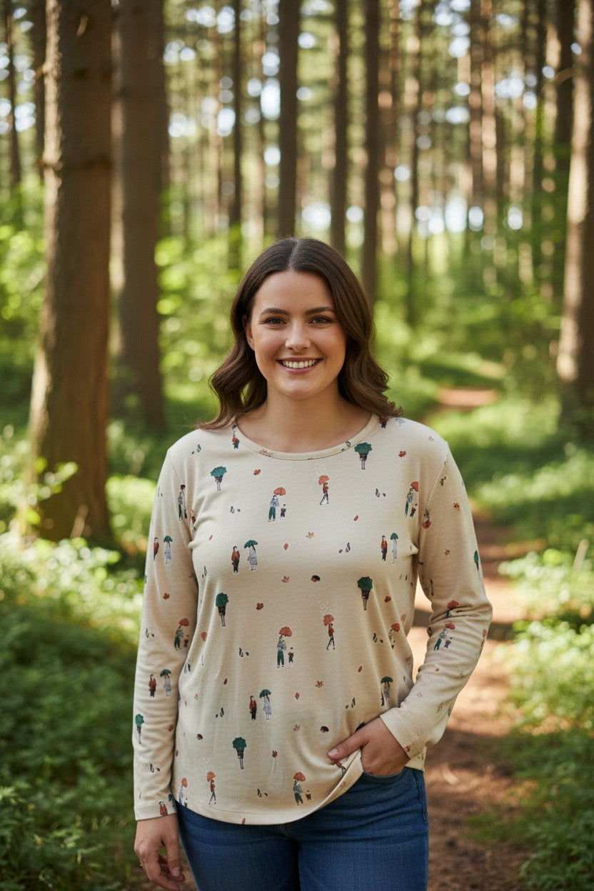 Bluza cu imprimeu marime mare 6-7XL maneca lunga