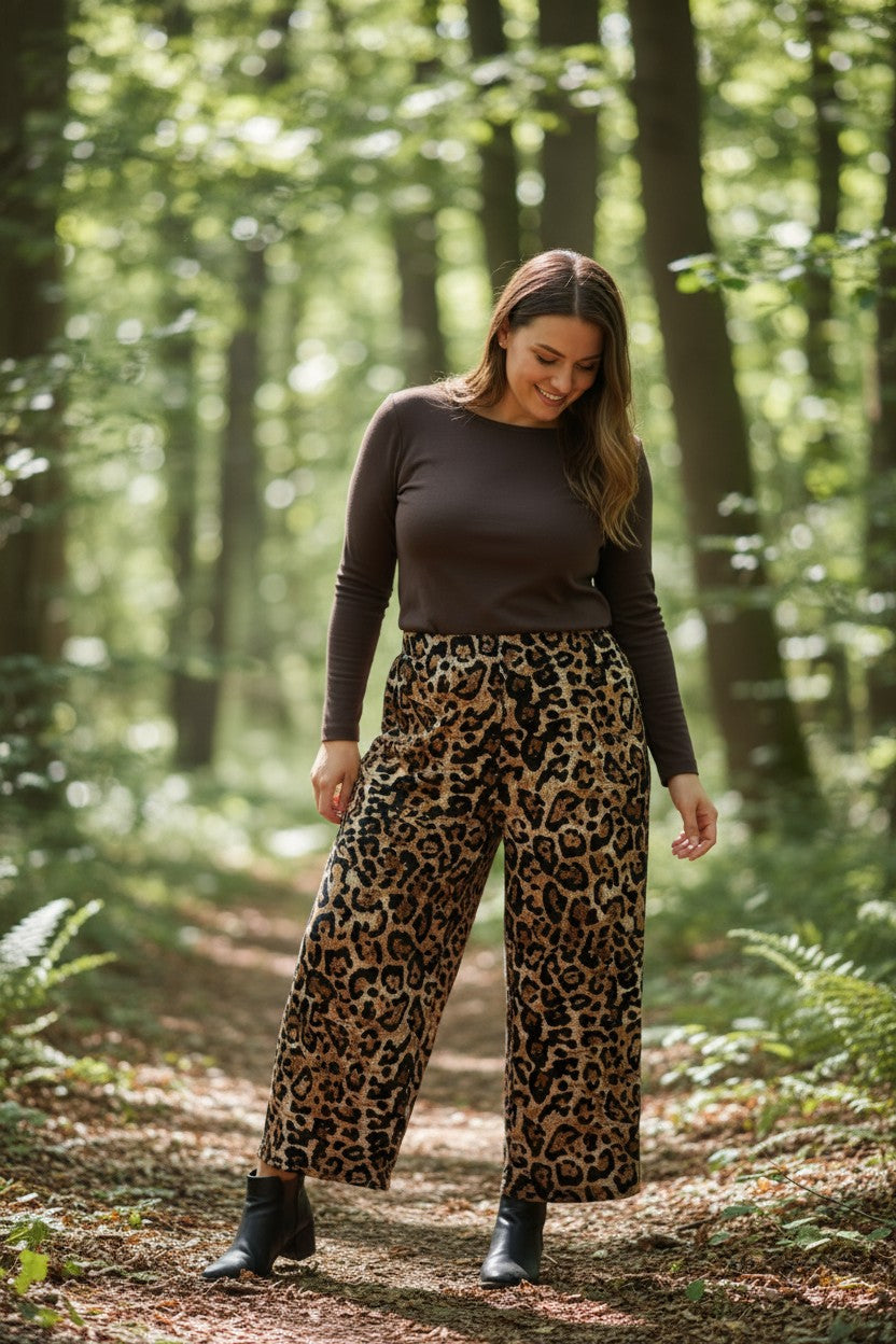 Pantaloni lungi lejeri pentru femei XL-2XL