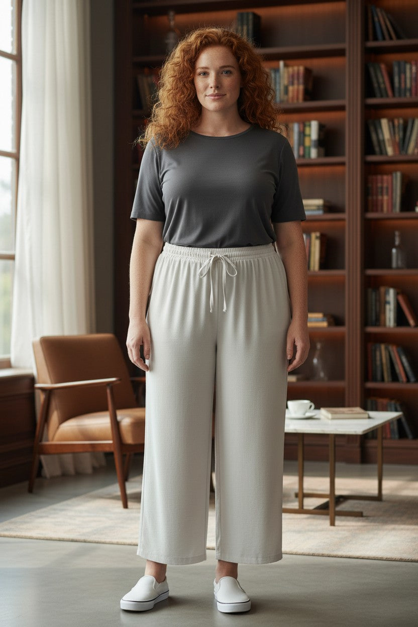 Pantaloni lungi lejeri pentru femei XL-2XL