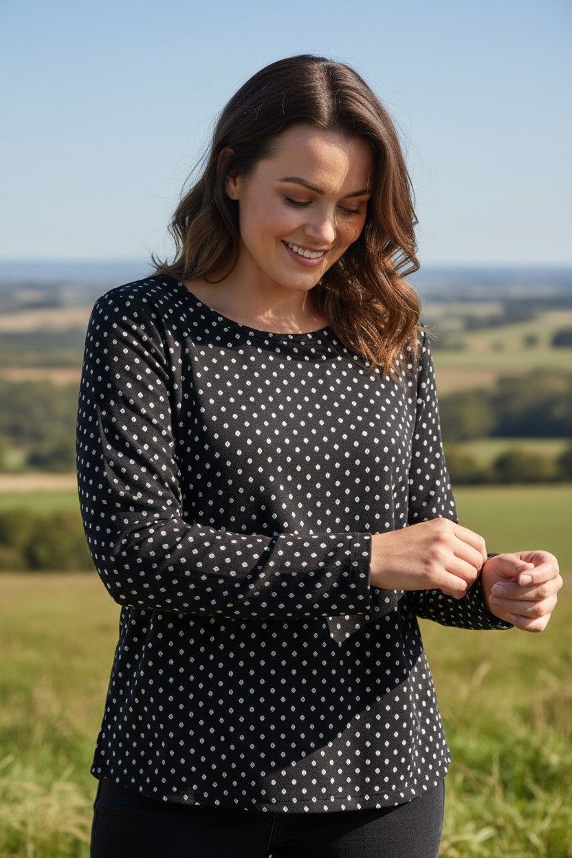 Bluza cu imprimeu marime mare 6-7XL maneca lunga