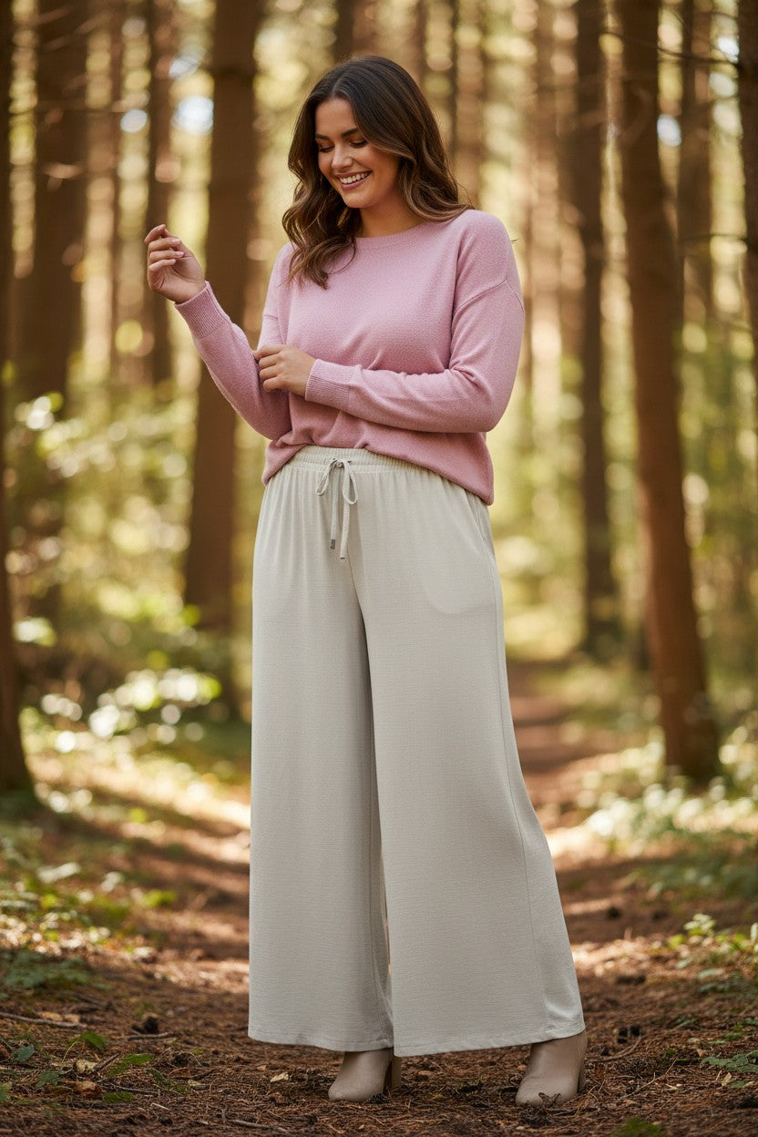 Pantaloni lungi lejeri pentru femei XL-2XL